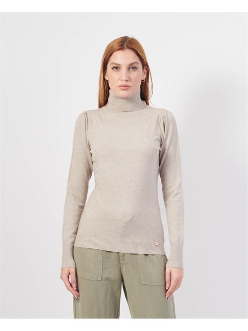 Yes Zee Puff Sleeve Turtleneck Sweater YES ZEE | M038-RU000268